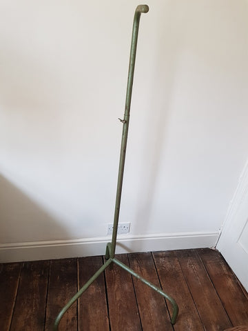 Metal adjustable skeleton stand.