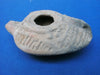 Roman terracotta oil lamp well decorated