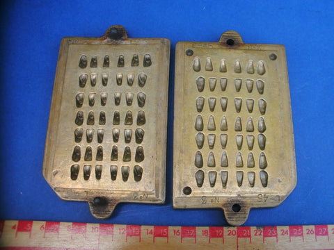 Antique brass dental false tooth mould 3