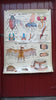 Vintage school double sided biology poster The grasshopper, the bee, the insects and the insectivores